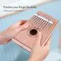 Kalimba DIY Kit, 10 Keys Thumb Piano Set Mahogany Finger Percussion Mbira Musical Instrument for Music Lover, Beginner & Children