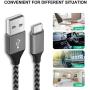 Quick Charge 3.0,USB Type-C Cable with Adaptive Fast Wall Charger Compatible for Samsung Galaxy S8 S8 Plus S9 S9 Plus,LG G6 G5 V30 V20, Google Pixel 2 Nexus 5X 6p …