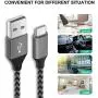 Quick Charge 3.0,USB Type-C Cable with Adaptive Fast Wall Charger Compatible for Samsung Galaxy S8 S8 Plus S9 S9 Plus,LG G6 G5 V30 V20, Google Pixel 2 Nexus 5X 6p …