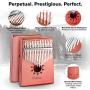 Kalimba 17 Key Thumb Piano - High Resonance and Powerful Sound Waves - No Crack Solid Mahogany Wood Finger Piano - Bonus Shockproof Bag for Kalimba Thumb Piano - Great Gift for Kids and Adults