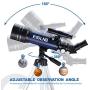 ESSLNB Telescope for Kids with Phone Adapter 70mm Beginners Telescopes for Astronomy with Adjustable Tripod 3X Barlow Lens and Moon Filter