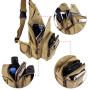 Canvas Sling Bag Crossbody Backpack Daypack Chest Shoulder Bag Chest Multipurpose Backpack