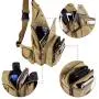 Canvas Sling Bag Crossbody Backpack Daypack Chest Shoulder Bag Chest Multipurpose Backpack