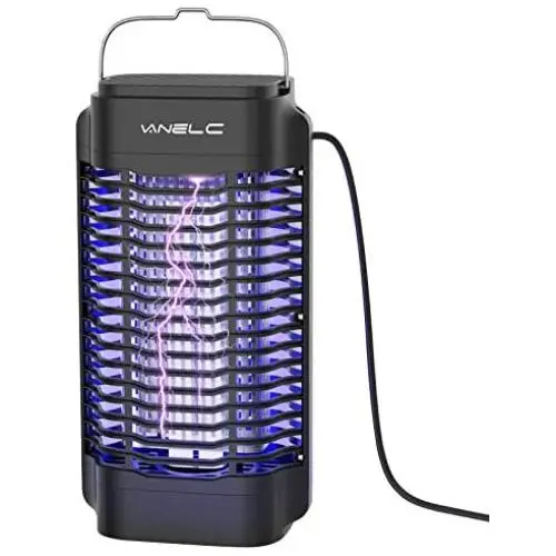 VANELC Bug Zapper, Electric Mosquito Killer Lamp, Light-Emitting Flying Insect Trap, Insect Fly Pest Attractant Trap, Effective 4200V Powered Electric Mosquito Zappers for Patio, Outdoor, Indoor VANELC Bug Zapper, Electric Mosquito Killer Lamp, Light-Emitting Flying Insect Trap, Insect Fly Pest Attractant Trap, Effective 4200V Powered Electric Mosquito Zappers for Patio, Outdoor, Indoor