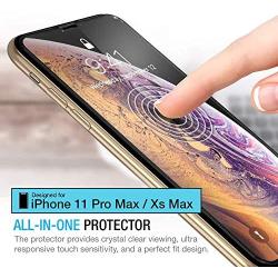 Maxboost (3 Pack) Edge-to-Edge Screen Protector for Apple iPhone 11 Pro Max and iPhone Xs Max (6.5") Full Framed Tempered Glass Screen Protector Compatible with iPhone Xs Max/11 Pro Max - 3 Pack