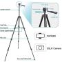 10" Ring Light with 50" Tripod Stand for Live Stream/Makeup/YouTube Video/TikTok/Photography, MOUNTDOG Selfie Ring Light Kit LED Circle Lights with Phone Holder, Compatible with iPhone/Android