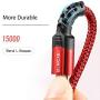 USB Type C Cable 3A Fast Charging, Benicabe(2-Pack 6FT) USB-A to USB-C Charge Braided Cord Compatible with Samsung Galaxy S10 S9 S8 S20 Plus, Note 10 9 8, and Other USB C Charger (2pack-6ft, Red)