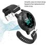 Smart Watch for Android Phones iOS, GPS Smartwatch for Men with Heart Rate and BP Monitor, Pedometer, Text Call Notification, Compass, Barometer, Altitude, Leather and Rubber Bands, Round Face, 2020