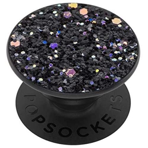 PopSockets: PopGrip with Swappable Top for Phones & Tablets - Sparkle Black