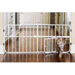 Carlson Pet Products Lil Tuffy Expandable Gate with Small Pet Door