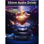 VersionTECH. G2000 [Updated] Stereo Gaming Headset for Xbox One PS4 PC,Surround Sound Over-Ear Headphones with 50mm Drive Unit,Noise Cancelling Mic, LED Lights for Laptop, Mac,Nintendo Switch Game