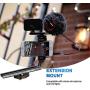Smartphone Video Rig, Cell Phone Video Recording Kit Vlogging Stabilizer Equipment with Cardioid Microphone,Selfie LED Light, Solid Aluminum Cold Shoe Extension Bar Compatible with iPhone Smartphones