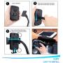 Car Cup Phone Holder Mount,Phone Holder for Car with Flexible Gooseneck,Universal Adjustable Automatic Cup Phone Car Holder Compatible iPhone 11 Pro/XR/XS/Max/X/8/7 Plus,Samsung Galaxy S10/S9/8
