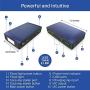 HALO Bolt 58830 mWh Portable Phone Laptop Charger Car Jump Starter with AC Outlet and Car Charger - Blue Graphite