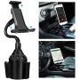 Phone Car Holder TOOVREN Cup Holder Mount Cell Phone/Tablet Cupholder Cradle with Adjustable Gooseneck for Apple iPad Pro/iPhone 11 Pro Max/X/XR/XS Max/8/7 Plus, Samsung Note 10+/s9 Plus/Google Pixel