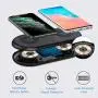 Yootech Dual Fast Wireless Charger, 2 Coils 20W Max 2 in 1 Wireless Charging Pad, Compatible with iPhone SE 2020/11/11 Pro/11 Pro Max/Xs MAX, Galaxy S20/Note 10/S10/S9, AirPods Pro(No AC Adapter)