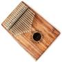 17 Keys Kalimba Thumb Piano Solid KOA Body, with Manual, Tuning Hammer, Pouch Bag