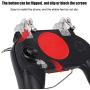 Zopsc LX3 Game Pad Controller Joystick Ergonomic Design Gamepad with Foldable Bracket and Adopt ABS Material Universal for Under 6.5inch Mobile Phone (Black)