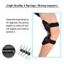 Knee Braces Joint Support, Stabilizer Pads with 4 Powerful Springs for Men/Women, 2020 Upgraded Power Knee Protection Booster, Running, Hiking, Arthritis, Meniscus Tear, Sports