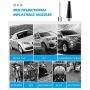 uleete Digital Tire Inflator for Car w/Auto Pump/Shut Off Feature, DC 12V Portable Air Compressor, Auto Tire Pump with LED Light, Air Pump for Car Tires, Bicycles and Other Inflatables