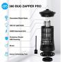 Supink Bug Zapper for Outdoor & Indoor, Electric Mosquito Zapper Fly Insect Killer Lamp (4200V High Powered), Waterproof Mosquito Traps with 18W Light Buld for Home, Garden, Backyard, Patio, Bedroom