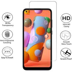 [5 Packs] MMY Galaxy A11 Screen Protector [3 Packs] + Camera Lens Protector [2 Packs] for Samsung Galaxy A11/M11 Tempered Glass Easy Install 9H Hardness HD Clear