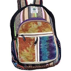 Unique Tie-dye Mini Hemp Backpack Small Back Pack Boho Backpack 100% Core Hemp| 100% VEGAN | Handmade with Love.