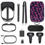HIJIAO Hard Travel Case for Oculus Quest VR Gaming Headset and Controllers Accessories Waterproof Shockproof Carring case (Purple)
