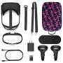 HIJIAO Hard Travel Case for Oculus Quest VR Gaming Headset and Controllers Accessories Waterproof Shockproof Carring case (Purple)