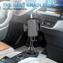 VABSCE Upgraded Cup Holder Phone Mount Universal Adjustable Gooseneck Cup Holder Cradle Car Mount Compatible with iPhone Xs Xs Max X 8 7 Plus Galaxy S10 S9 S8 Note 9