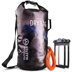 OutdoorMaster Dry Bag -Waterproof Bag Compression Sack with 2 Cell Phone Cases -Kayak Accessories Waterproof Backpack for The Beach, Boating, Fishing, Kayaking, Swimming, Rafting