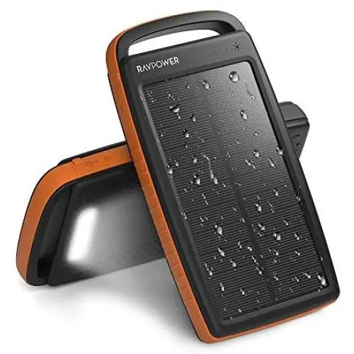Solar Power Bank,Solar Charger 20000mAh RAVPower with Dual Ouput 5V/2.4A Input, External Battery Pack with Flashlight (IPX4 Splashproof, Dustproof, Shockproof) for Smartphones, Tablets and More Solar Power Bank,Solar Charger 20000mAh RAVPower with Dual Ouput 5V/2.4A Input, External Battery Pack with Flashlight (IPX4 Splashproof, Dustproof, Shockproof) for Smartphones, Tablets and More