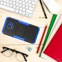 RioGree Phone Case for Samsung Galaxy J2 / Core / J2 Dash /J2 Pure Case, Heavy Duty Cell Phone Shockproof with Kickstand Cover Skin TPU, Blue