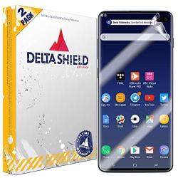 DeltaShield Screen Protector for Samsung Galaxy S10 Plus (S10+ 6.4 inch) (2-Pack) (Slim Design for Cases) BodyArmor Anti-Bubble Military-Grade Clear TPU Film