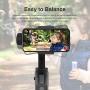 MOZA Mini-S Essential Foldable Gimbal stabilizer for Smartphone Timelapse Object Tracking 3-Axis Video Stabilizer for iPhone Xs/Max/Xr/X/11 Pro Max Samsung Huawei Xiaomi LG (Renewed)