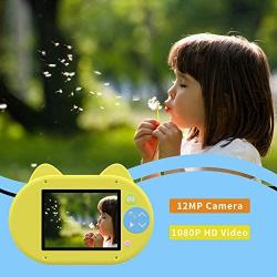 Kids Camera, LifeBasis 12MP HD Child Digital Photo Video Camera WiFi Wireless Connection, 2.0 inch Screen Mini Cartoon Camcorder Rechargeable Shockproof Camera for Kids Gifts with 16G TF Card