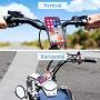Bike Motorcycle Phone Mount, ANCwear 5-in-1 Portable Phone Holder, Adjustable Silicon Universal Fit Handlebars and Smart Phones Like iPhone Xs Max R X 8 Plus 7 Samsung