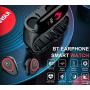 Wireless Bluetooth Earbuds Smartwatch Bracelet 2 in 1 Fitness Tracker Band Smart Bracelet (Black)