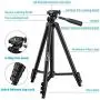 Phone Tripod, QI-EU 51”Extendable Lightweight Aluminum Travel Video Tripod Stand with Cell Phone Mount Holder & Bluetooth Remote, Compatible with iPhone/Android/Gopro/Camera for Selfie & Vlogging Phone Tripod, QI-EU 51”Extendable Lightweight Aluminum Travel Video Tripod Stand with Cell Phone Mount Holder & Bluetooth Remote, Compatible with iPhone/Android/Gopro/Camera for Selfie & Vlogging