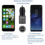 Meagoes Fast USB Car Charger Adapter, with Dual Smart Ports, Compatible for Apple iPhone 8/X/Plus/7/6s/6, Ipad Pro/Mini, Samsung Galaxy S9 Plus/S9/S8/S7, Note 9/8, Google Pixel, Moto Z, LG G7/V40, HTC