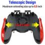 Mcbazel H9 Six Finger PUBG Game Controller with Cooling Fan for iOS Android Mobile Phone – Red