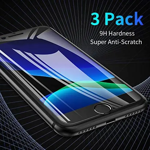 FLOVEME iPhone SE 2020 Screen Protector, 3 Packs HD Tempered Glass for iPhone 8 Screen Protector iPhone 7 6 6S, 4.7 Inch Anti Scratch, 9H 2.5D 0.33mm FLOVEME iPhone SE 2020 Screen Protector, 3 Packs HD Tempered Glass for iPhone 8 Screen Protector iPhone 7 6 6S, 4.7 Inch Anti Scratch, 9H 2.5D 0.33mm