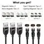 Magnetic Charger Phone Charging Cable USB Charger 360° & 180° Magnet Charging Cables Compatible with Micro Type C Iproduct (Black/3Pack/3.3FT/3.3FT/6.6FT) Magnetic Charger Phone Charging Cable USB Charger 360° & 180° Magnet Charging Cables Compatible with Micro Type C Iproduct (Black/3Pack/3.3FT/3.3FT/6.6FT)