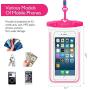 FITFORT 4 Pack Universal Waterproof Case Cell Phone Dry Bag/Pouch for iPhone X 8 7 6 6S Plus Galaxy S8/S7 Edge/S6 Note4 LG G5 Up to 5.5Inches(Black+Blue+Green+Rose Red)