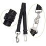 SlowTon Dog Car Harness Plus Connector Strap, Multifunction Adjustable Vest Harness Double Breathable Mesh Fabric with Car Vehicle Safety Seat Belt