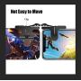 Mobile Gaming Triggers [2018 Upgraded Version], V4 Shoot and Aim Sensitive L1R1 Shooter Controller + Carry Case for PUBG/Fortnite/Rules of Survival, Get Triggered for Android or iOS,