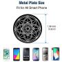 Mount Metal Plate with 3M Adhesive 5 Pack for Magnetic Cell Phone Car Mount, Stylish Universal Metal Disc Replacement Sticker for iPhone GPS Magnet Holder Cradle Stand 5 Round