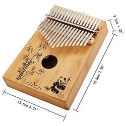 Yao Space Thumb Piano Kalimba 17 Keys,Portable Finger Piano with English Study Instruction, Tune Hammer and Storage Bag, Piano Gifts for Kids and Adults Beginners