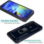 CasemartUSA Phone Case for [Motorola Moto G Power (XT2041)], [Ring Series][Navy Blue] Full Rotating Metal Ring Cover with Kickstand (Tracfone, Straight Talk, Simple Mobile, Consumer Cellular)