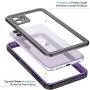 Vapesoon iPhone 11 Waterproof Case, Built-in Screen Protector 360 Full-Body Protection Clear Call Quality Heavy Duty Waterproof Shockproof Cover Case for iPhone 11 2019（6.1 Inch）-Purple